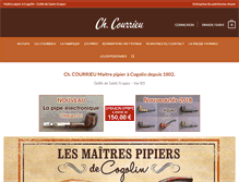 Tablet Screenshot of courrieu-pipes.com